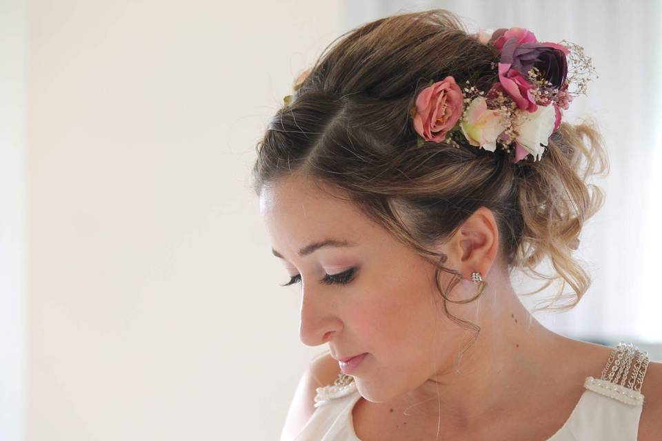 Peinado y makeup bride