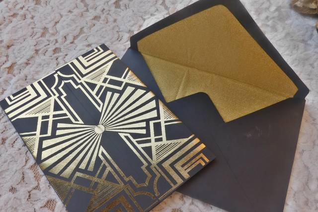 Invitación tipo Gatsby