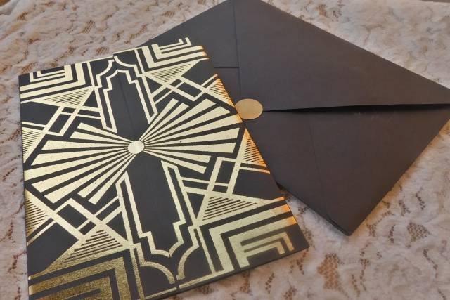 Invitación metalica