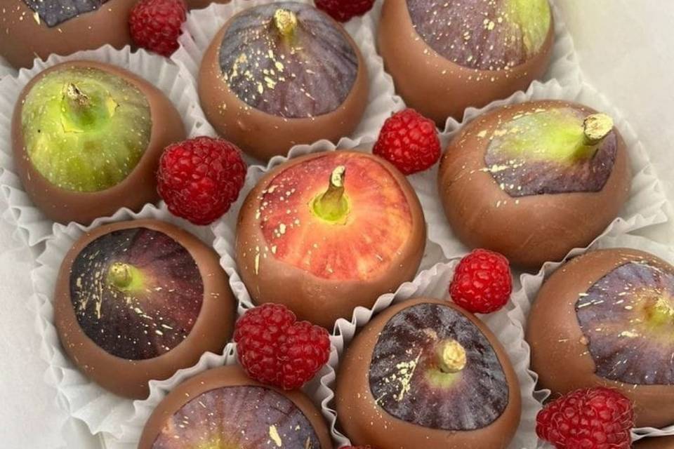 Higos con chocolate