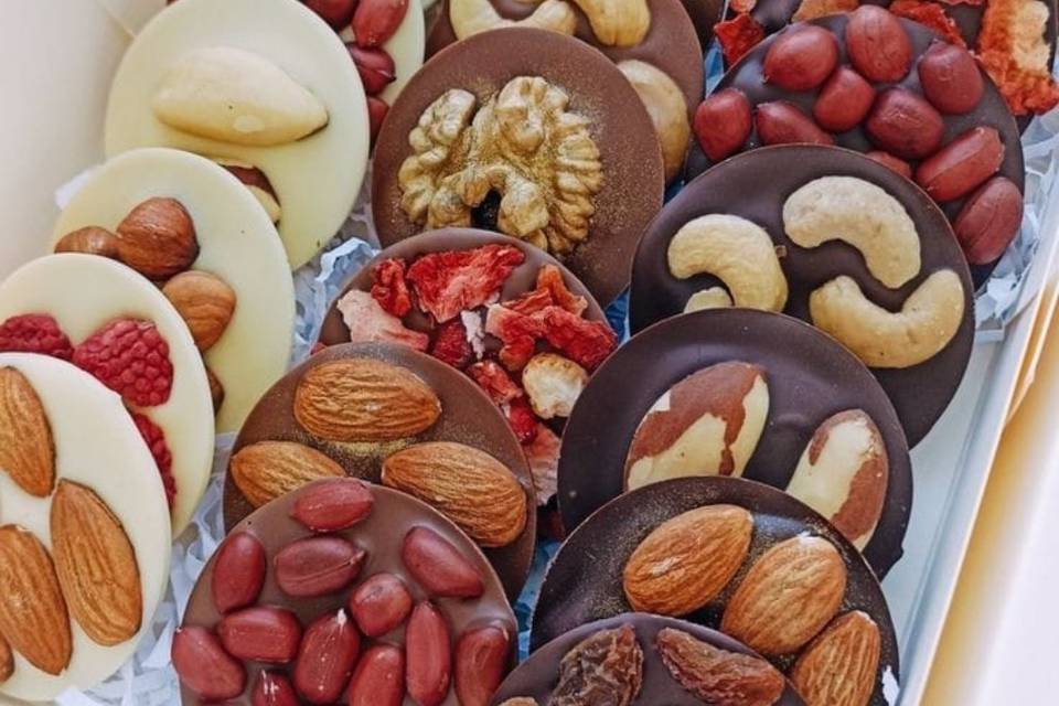 Tabletas de chocolate con semi