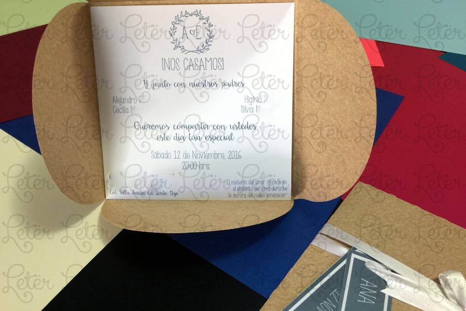 Invitación de boda