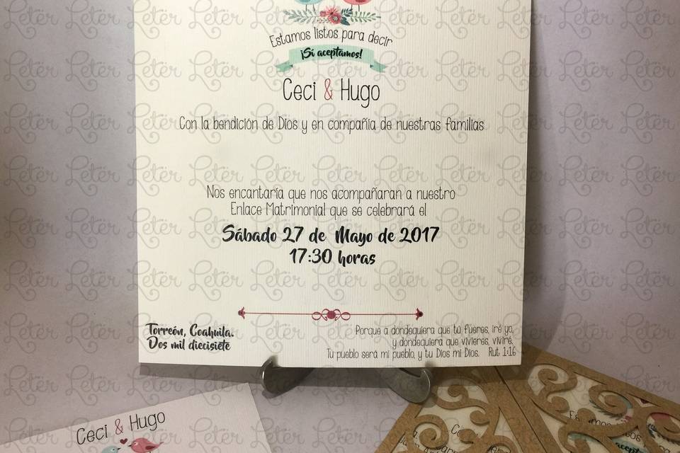 Invitación de boda