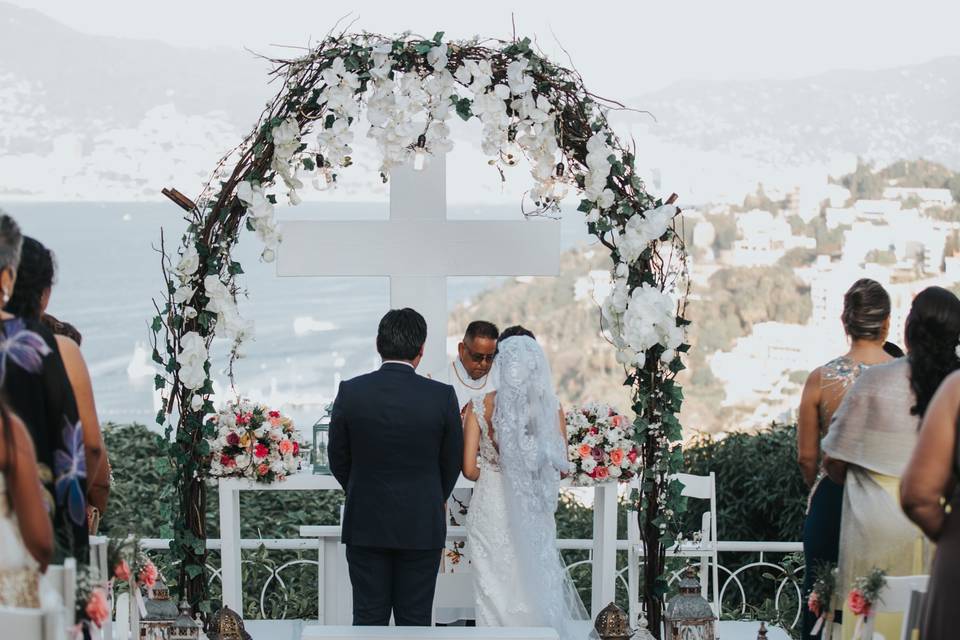 Boda casa la cima