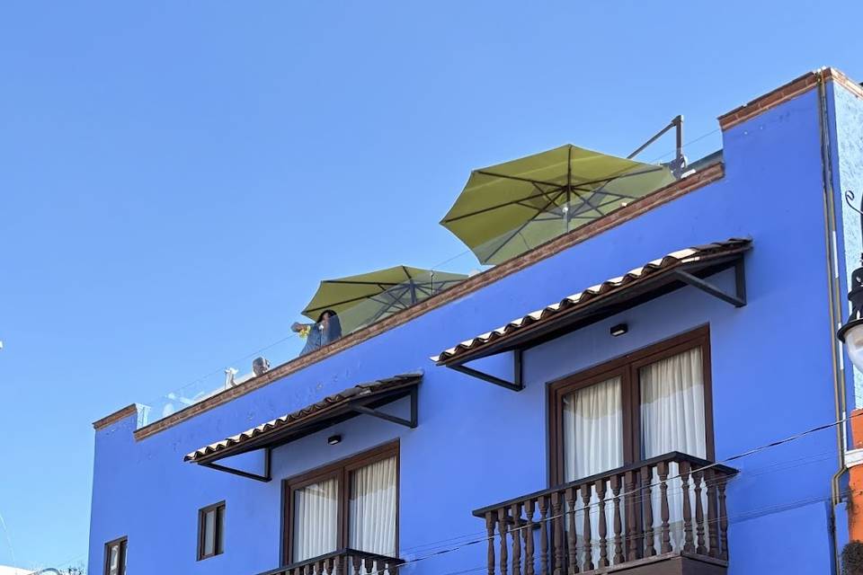 Fachada azul