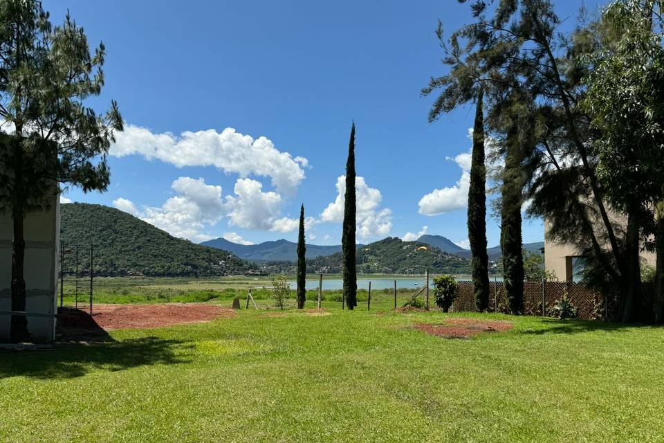 Vista al campo verde