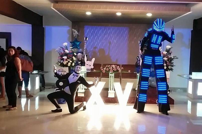 Show robot led