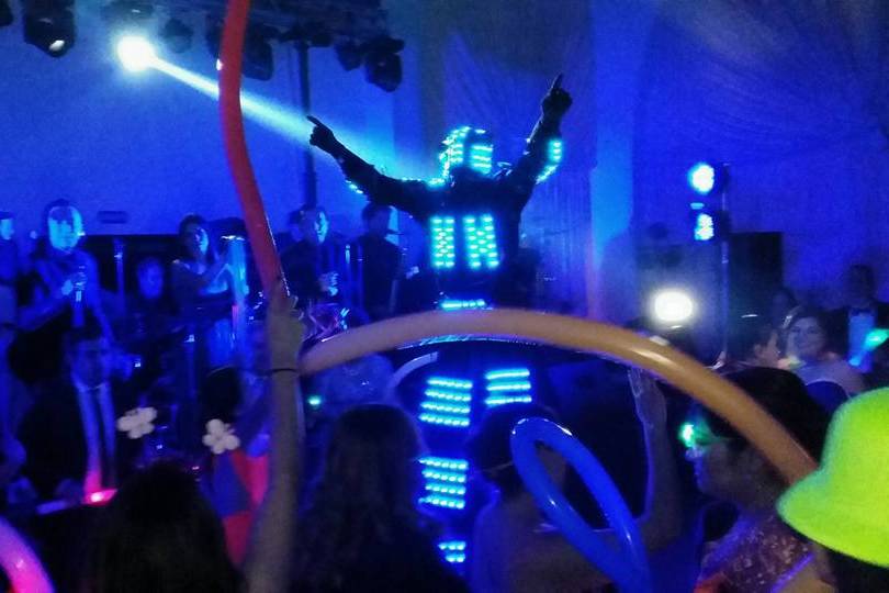 Show robot led