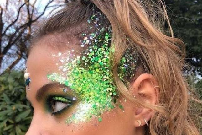 Glitter en verde