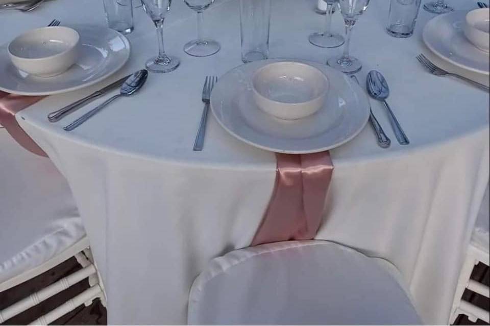 Montaje de mesa formal