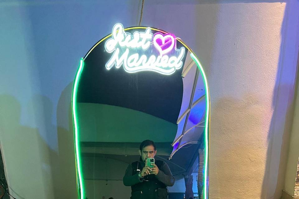 Espejo de Bienvenida para Boda