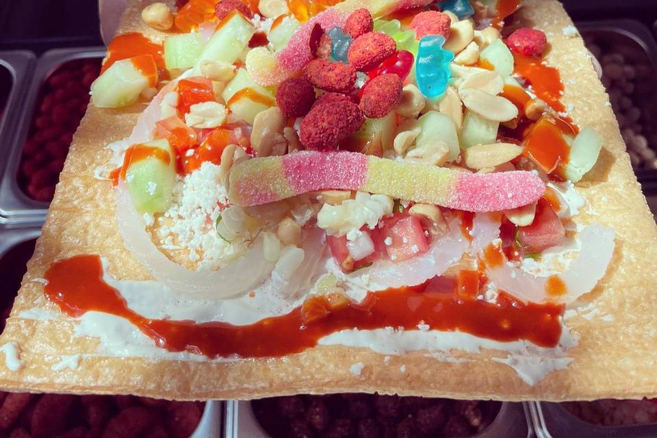 Chicharrones con gomitas
