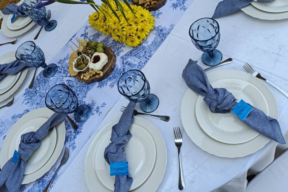 Montaje en azul