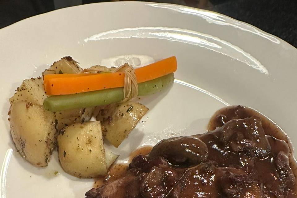 Medallones de cerdo al vino t