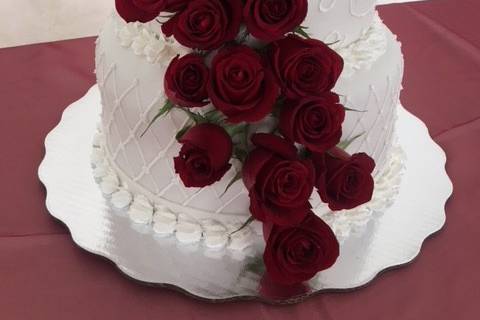 Fondant y flores naturales