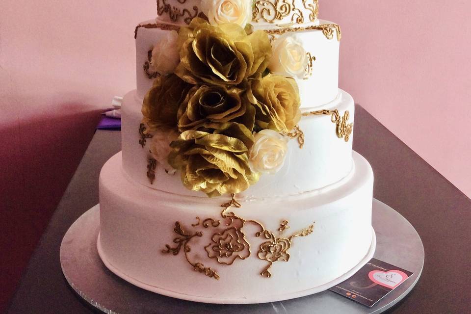 Pastel boda clásica