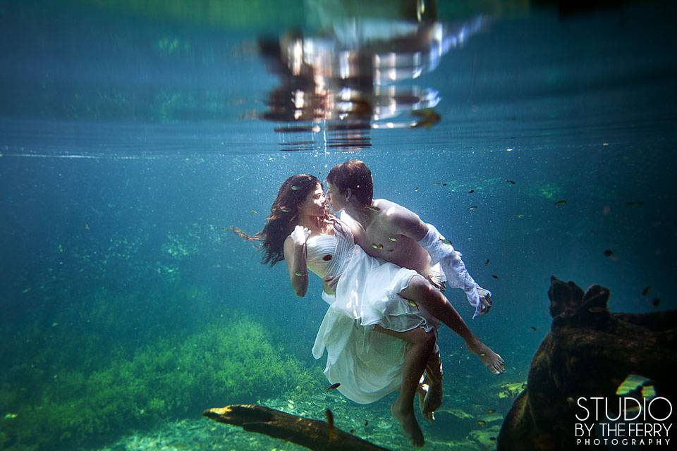 Trash the dress de cenote