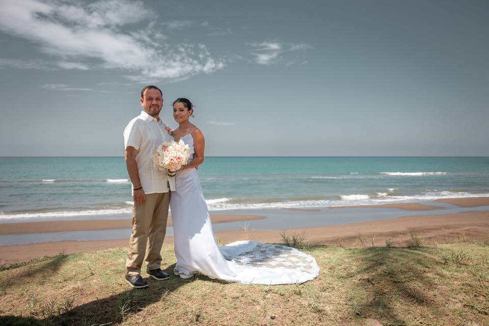 Boda en la costa