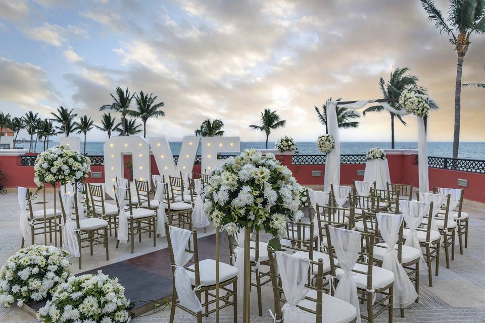 Terraza turquesa