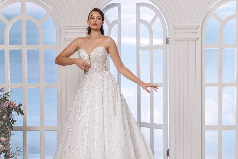 Vestido de novia línea A