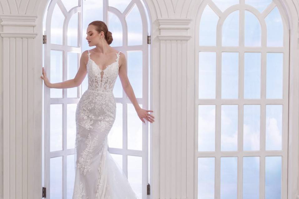 Vestido de novia corte sirena