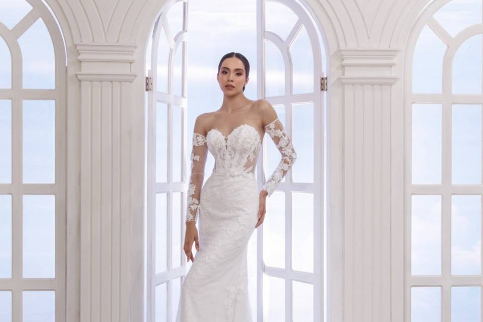 Vestido de novia corte sirena