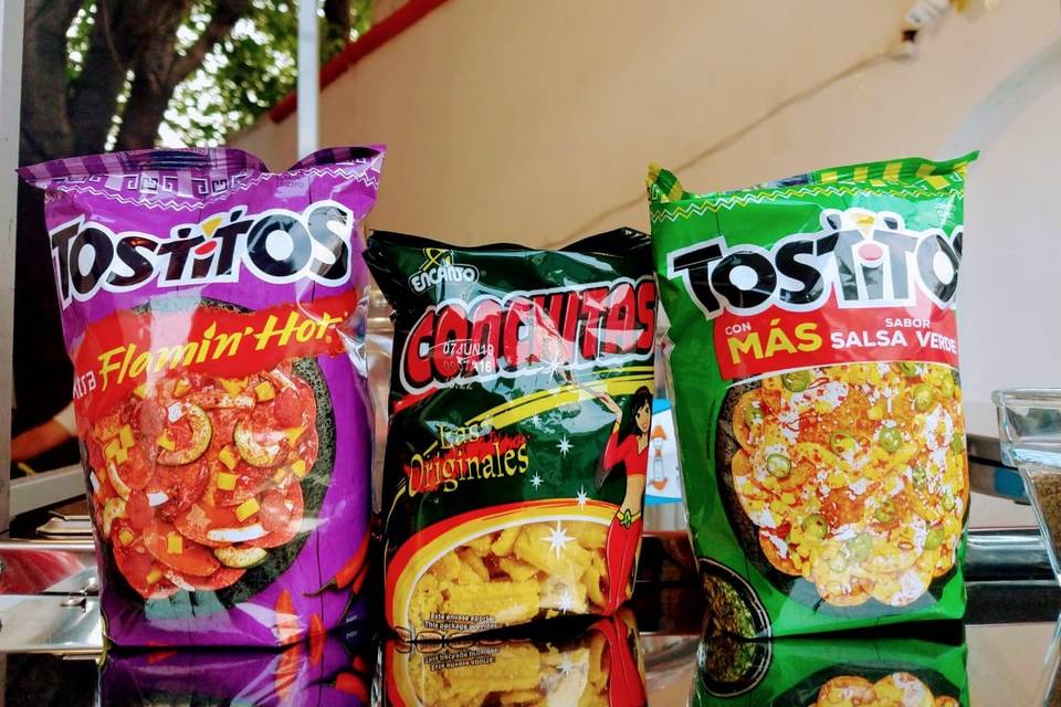 Menú Tostitos y Conchitas