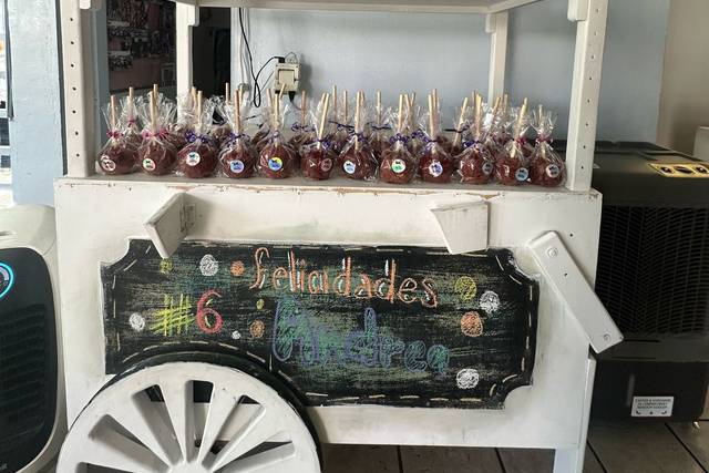 Manzanas con chamoy