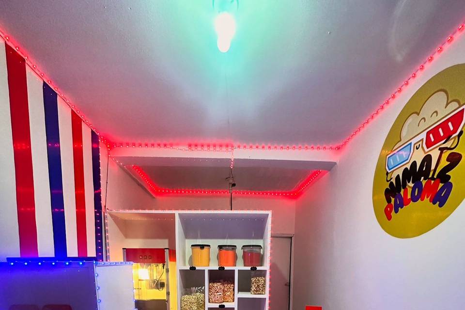 Tienda física de palomitas