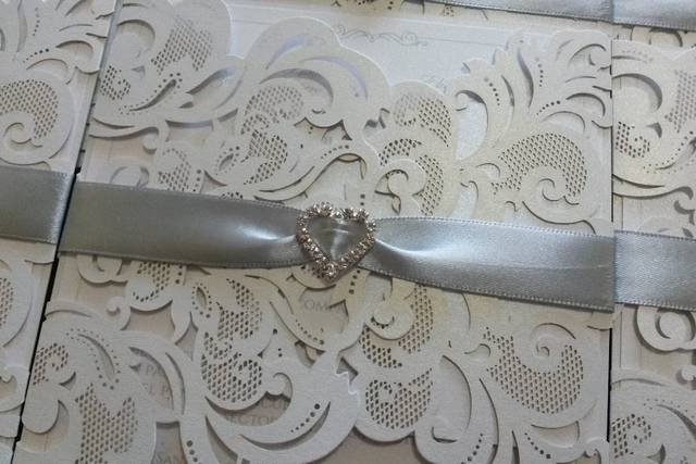 Invitación corte láser boda