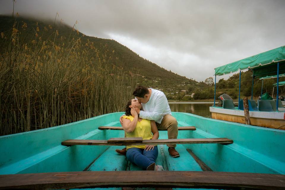 En la barca