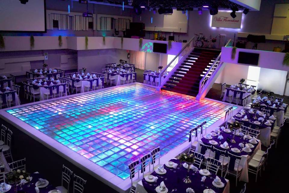 Pista led de colores