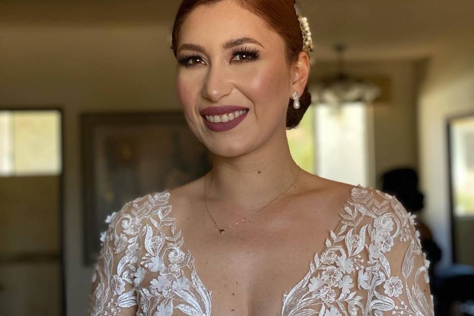 Maquillaje novia romántica