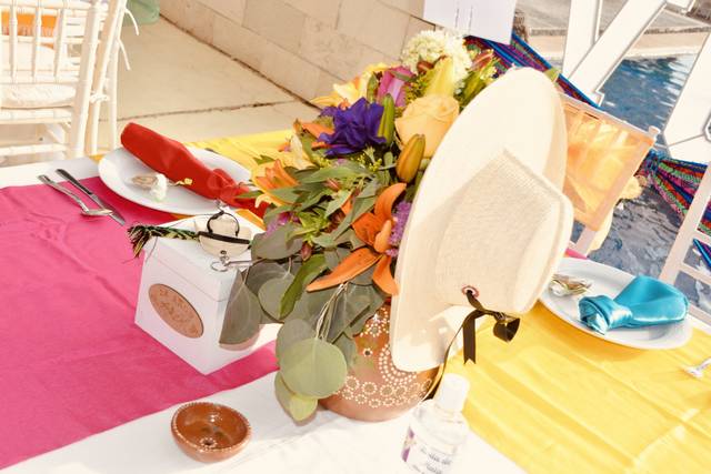 Centro de mesa boda mexicana