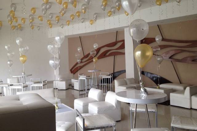 The Party Lounge  Decoración con globos cumpleaños, Globos