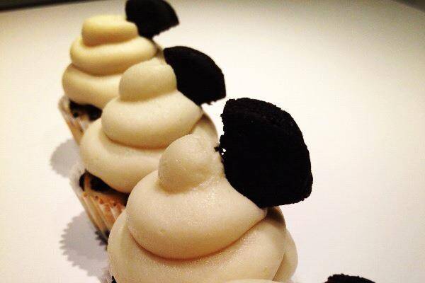 Mini cupcakes oreo