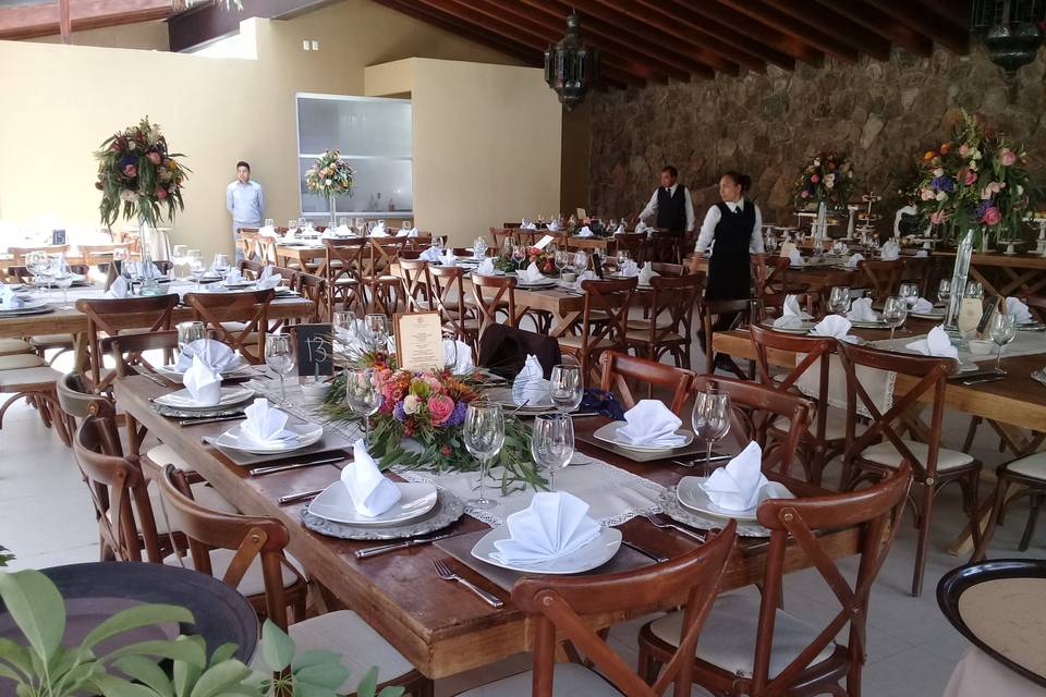 Salón comunicado con jardín