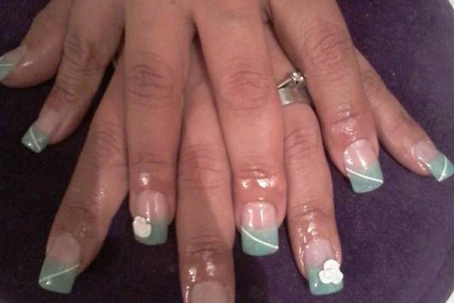 Cintilla y flor en 3D