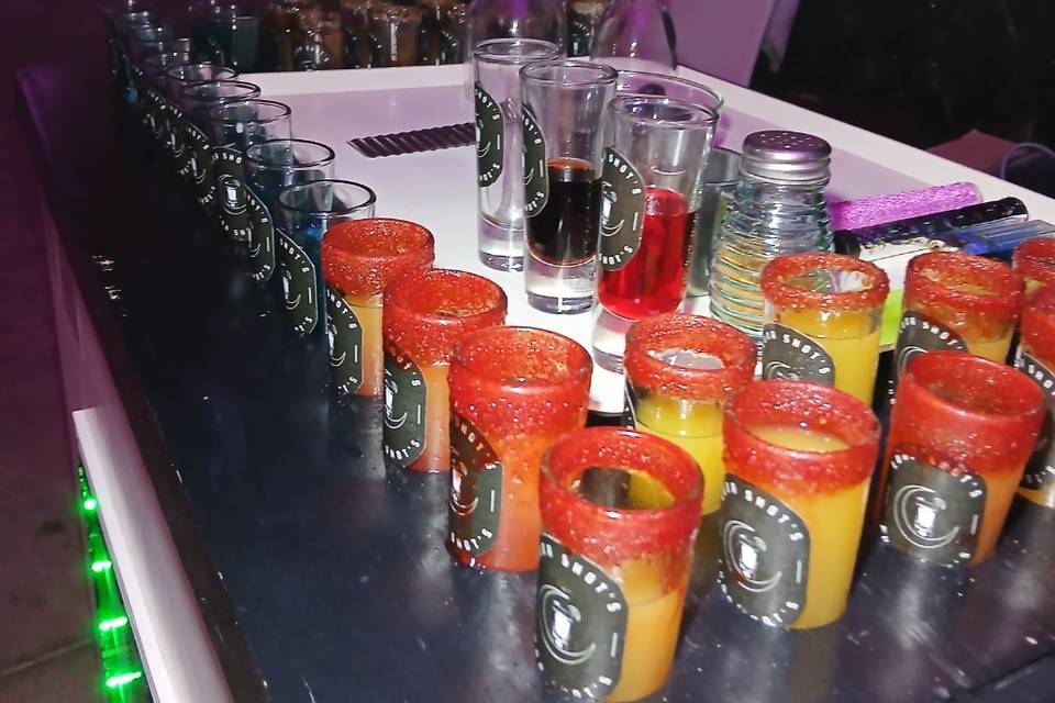 Shot flameados