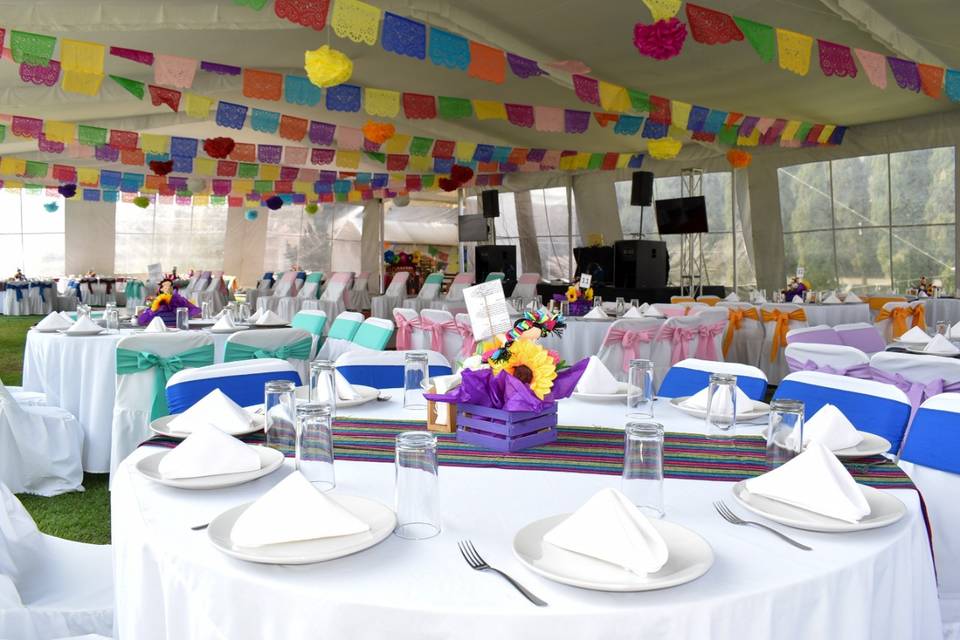 Recepción boda mexicana