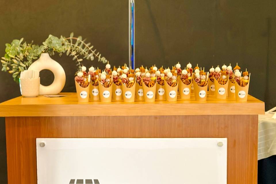 Mesa de cups gourmet
