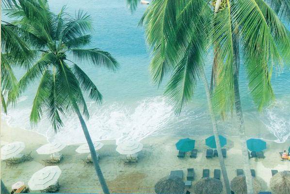 En la playa mas romática