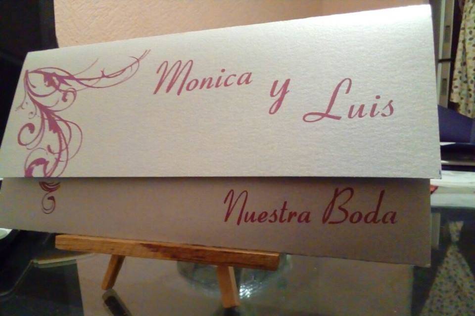 Invitación history novios