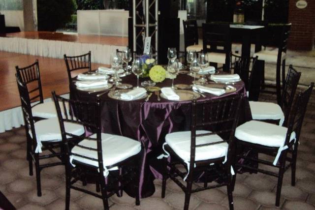 Decoración del evento