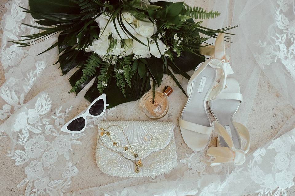Bride wedding details