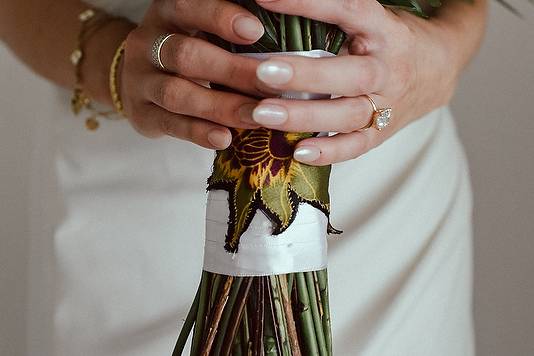 Bride bouquet detail