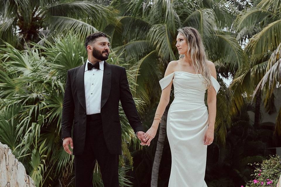 Bride and groom editorial pic
