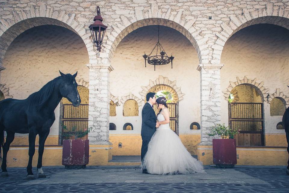 Sesión de bodas en hacienda