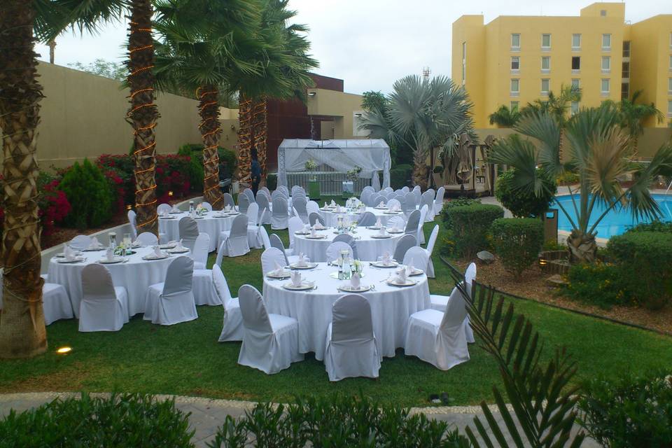 Boda en jardín