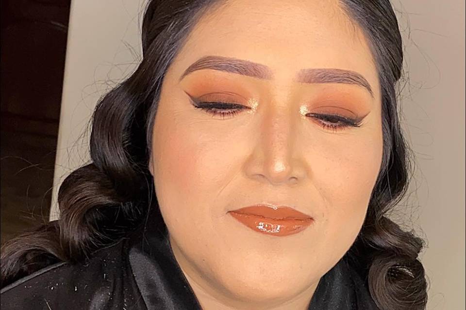 Mujer maquillada